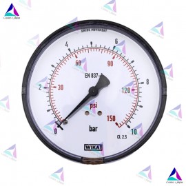مانومتر ویکا WIKA صفحه 10 سانت افقی خشک 111.12.100