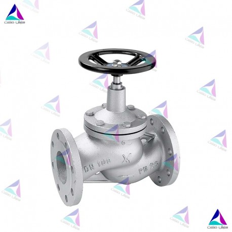 شیر کنترل جریان میوال PN 25 (flow valve with bellows MIVAL)
