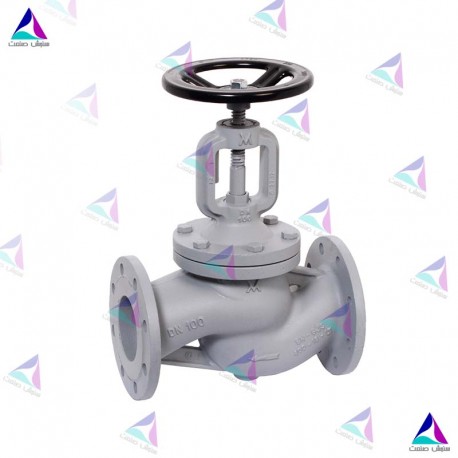 شیر کنترل جریان میوال PN 25 (flow valve with bellows MIVAL)