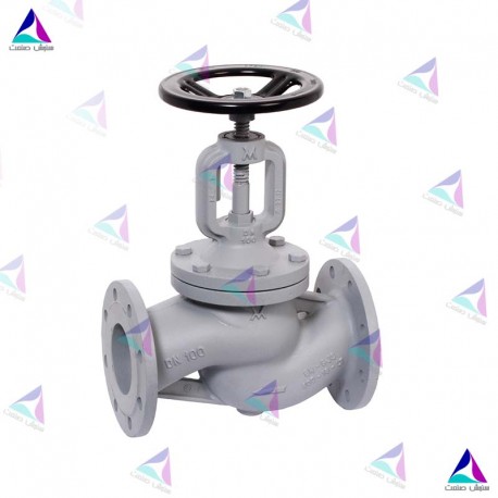 شیر کنترل جریان میوال PN 25 (flow valve with bellows MIVAL)