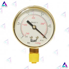 مانومتر دراک صفحه 60 میلیمتر خشک دنده از زیر    