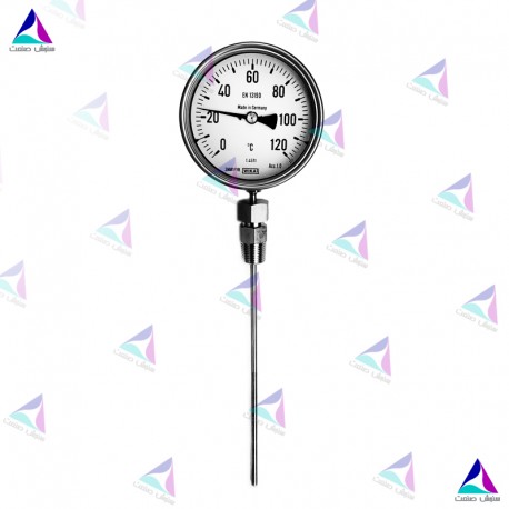 ترمومتر استنلس استیل تلسکوپی صفحه 100 میلیمتر دنباله 10 سانتیمتر