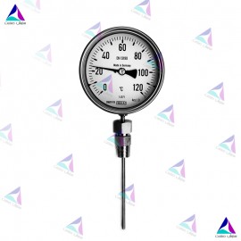 ترمومتر استنلس استیل تلسکوپی صفحه 100 میلیمتر دنباله 10 سانتیمتر