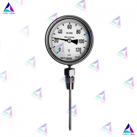 ترمومتر استنلس استیل تلسکوپی صفحه 100 میلیمتر دنباله 10 سانتیمتر