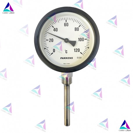 ترمومتر پکنز PAKKENS صفحه 10 سانت عمودی 120 درجه