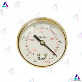 مانومتر دراک صفحه 60 میلیمتر خشک دنده از پشت