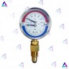 ترمومتر مانومتر دنده از زیر صفحه 80 میلیمتر 120 درجه