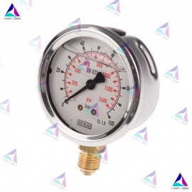 مانومتر ویکا WIKA صفحه 6 سانت عمودی روغنی 213.53.63