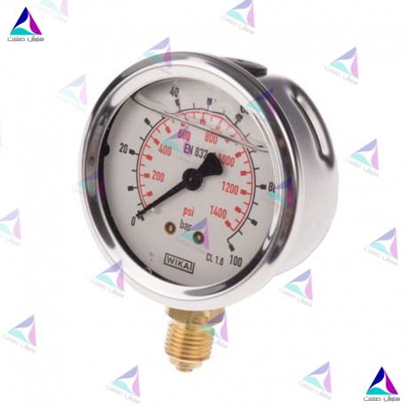 مانومتر ویکا WIKA صفحه 6 سانت عمودی روغنی 213.53.63